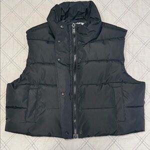 GARAGE Black Puffer Vest